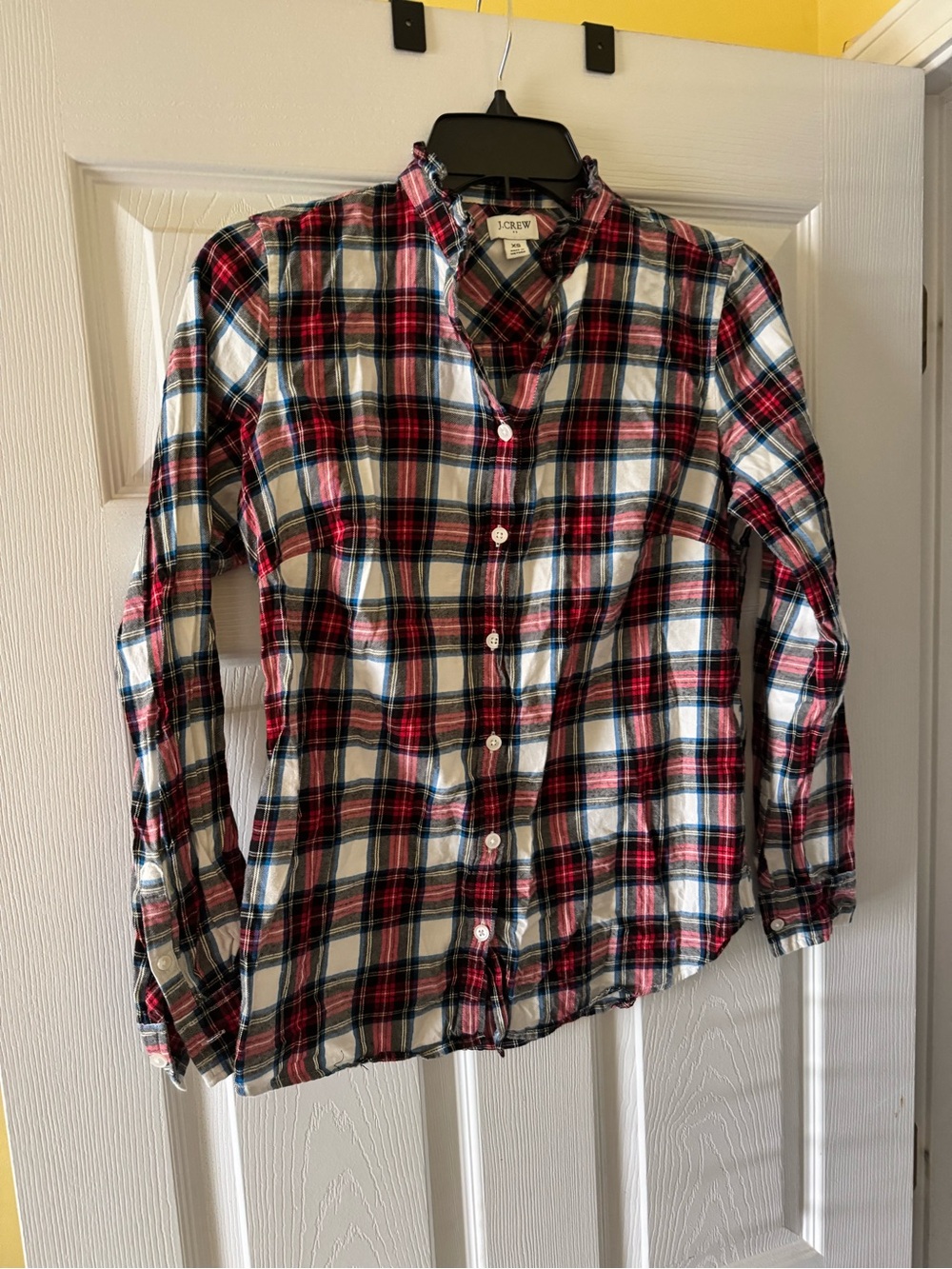 J. Crew Red, White & Blue Plaid Button-Down Shirt